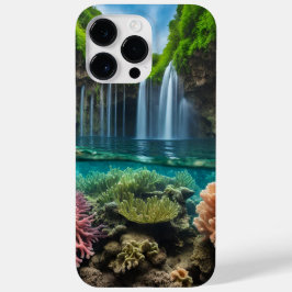 Kleurrijke tropische waterval Case-Mate iPhone 14 pro max hoesje