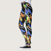 Kleurrijke tropische wilde vogels leggings (Links)