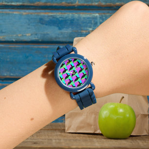 Kleurrijke tropische Zeeen schildpad Horloge