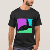 Kleurrijke tropische Zeeen schildpad T-shirt (Voorkant)
