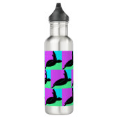 Kleurrijke tropische Zeeen schildpad Waterfles (Rechts)