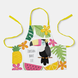 Kleurrijke Tropische Zomer Kinder Toucan bakken he Schort