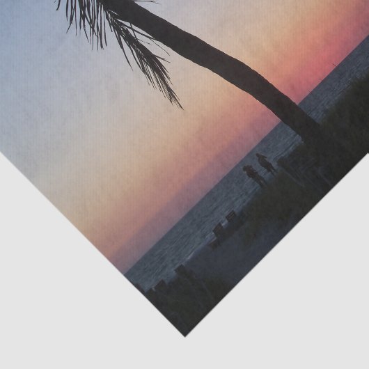 Kleurrijke tropische zon op tissuepapier (Detail)