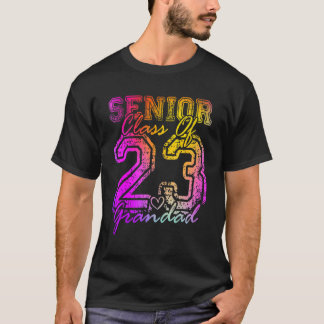 Kleurrijke Trots Opa Schattig Hart Afgestudeerd Ou T-shirt