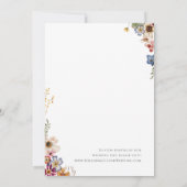 Kleurrijke Trouwkaart voor een Vluchtige Bruiloft  Kaart (Achterkant)