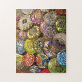 Kleurrijke  Tsjechische Buttonnen voor het naaien  Legpuzzel (Verticaal)