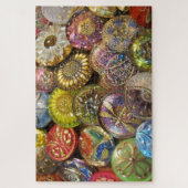 Kleurrijke  Tsjechische Buttonnen voor het naaien  Legpuzzel (Verticaal)