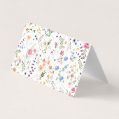Kleurrijke tuin bloemen bruiloft dank u kaart (Achterkant)