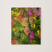 Kleurrijke tuin bloemen puzzel (Verticaal)