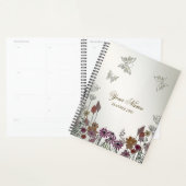 Kleurrijke Tuin Bloemen Vlinders Natuur Rustiek Planner (Display)