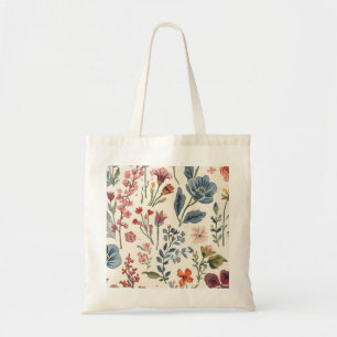 Kleurrijke Tuin Bloemen Wilde Bloem Lente Weiland Tote Bag