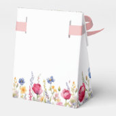 Kleurrijke tuin Boho Wildbloemen Favor Box Bedankdoosjes (Achterkant)
