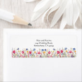 Kleurrijke tuin Boho Wildflower Etiket (Insitu)