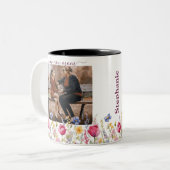 Kleurrijke Tuin Boho Wildflower Moederdag Mok (Voorkant links)