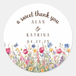 Kleurrijke Tuin Boho Wildflower Sticker