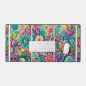 Kleurrijke tuin bureaumat (Keyboard & Muis)