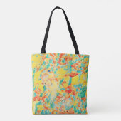  kleurrijke tuin- en braamkonijn tote bag (Achterkant)