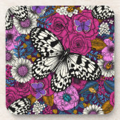 Kleurrijke tuin II Bier Onderzetter (Voorkant)