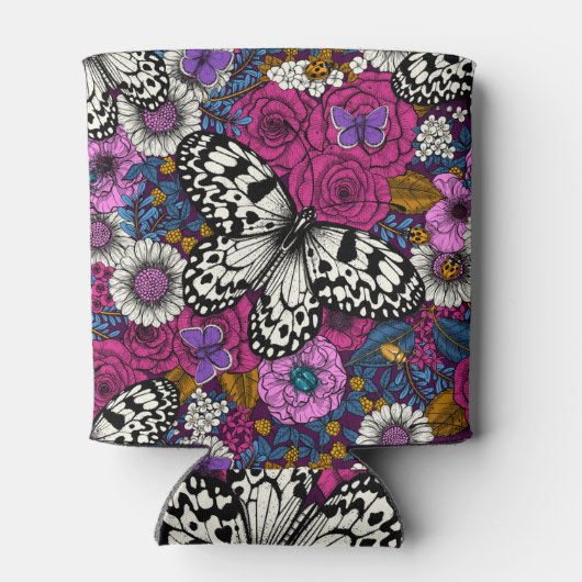 Kleurrijke tuin II Blikjeskoeler (Achterkant)