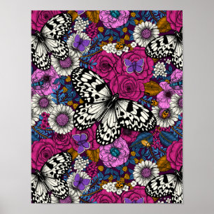 Kleurrijke tuin II Poster