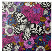 Kleurrijke tuin II Tegeltje (Voorkant)