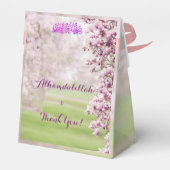 Kleurrijke tuin islamitische moslimbruiloft bedankdoosjes (Achterkant)