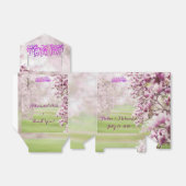 Kleurrijke tuin islamitische moslimbruiloft bedankdoosjes (Uitgevouwen)