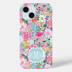 Kleurrijke Tuin Met Monogram iPhone 15 Case