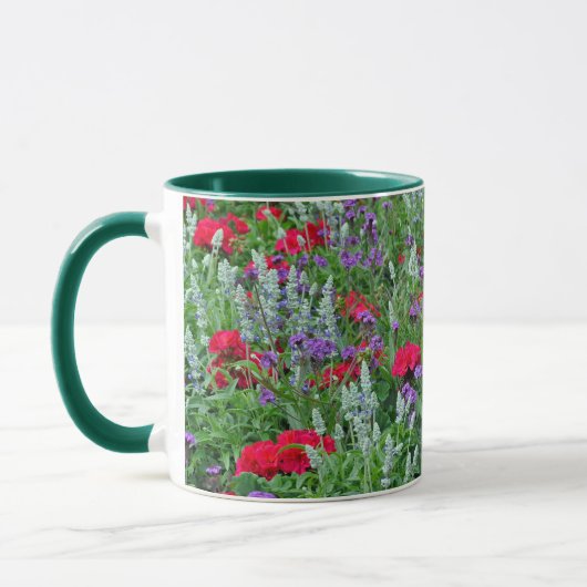 Kleurrijke tuin mok (Links)