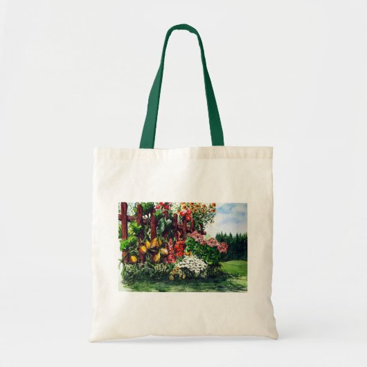 Kleurrijke tuin tote bag (Voorkant)