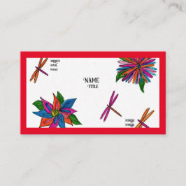 Kleurrijke tuin Visitekaartjes