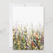 Kleurrijke tuin Wildbloemen 40e verjaardag Kaart (Achterkant)