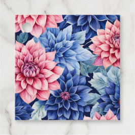 Kleurrijke Tuinbloemen Kunst Cadeaublaadjes Bedankjes Labels