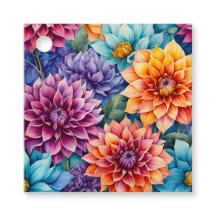 Kleurrijke Tuinbloemen Kunst Cadeaublaadjes