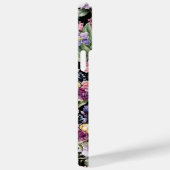 Kleurrijke tuinbloemen op zwarte achtergrond Case-Mate iPhone case (Achterkant / Rechts)