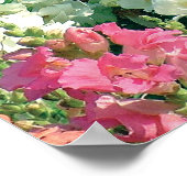 Kleurrijke tuinbloemen poster (Hoek)