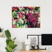 Kleurrijke tuinbloemen poster (Thuiskantoor)