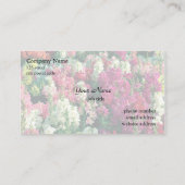  kleurrijke tuinbloemen visitekaartje (Achterkant)