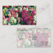  kleurrijke tuinbloemen visitekaartje (Voorkant / Achterkant)