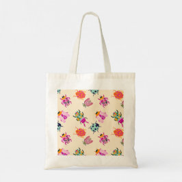 Kleurrijke Tuinkever & Bloemrijke Fantasievolle Bo Tote Bag