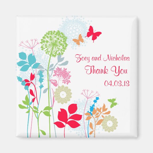 Kleurrijke tuinmagneet magneet (Voorkant)