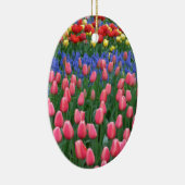Kleurrijke tuiptuin keramisch ornament (Rechts)