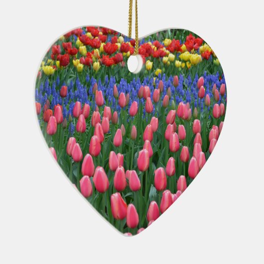 Kleurrijke tuiptuin keramisch ornament (Rechts)