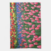 Kleurrijke tuiptuin theedoek (Verticaal)