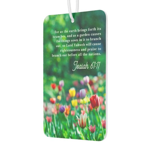 Kleurrijke Tulip Garden Bijbel Luchtverfrisser (Links)