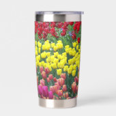 Kleurrijke Tulip Garden Floral Geïsoleerde Drinkbeker (Links)
