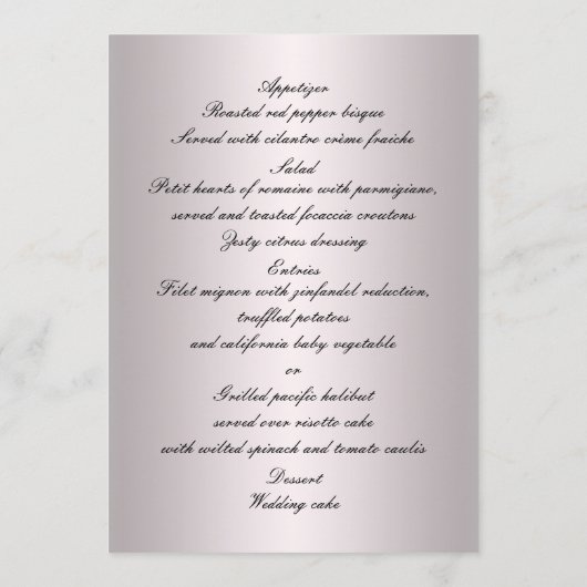 Kleurrijke Tulp Bloemen Bruiloft Menu Kaart (Achterkant)