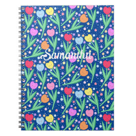 Kleurrijke Tulp Bloemen Notitieboek