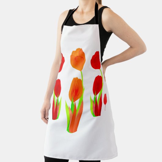 Kleurrijke tulp bloemig schort (Insitu)