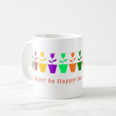 & Kleurrijke Tulp Koffie Mok (Voorkant links)